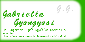 gabriella gyongyosi business card
