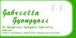 gabriella gyongyosi business card